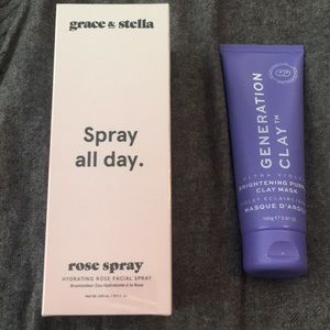 Rose setting spray and brightening clay mask- BN!